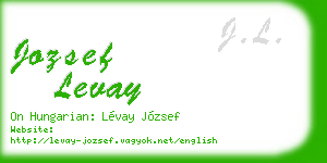 jozsef levay business card